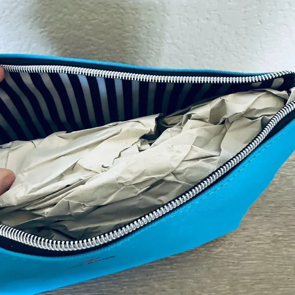 Marc Tetro Blue Dogs Makeup Bag Travel Zipper Pouch